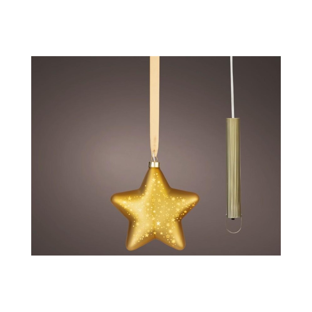 STELLA 15 LED STELLINE ORO H.20